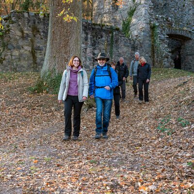 Wandern an der Burgruine Rodenstein
